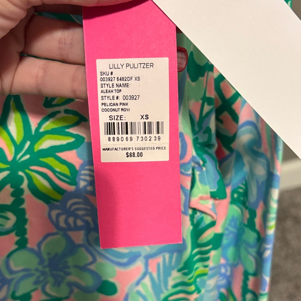 Lilly Pulitzer Tropical Floral Long Sleeve Top - Picture 2 of 4